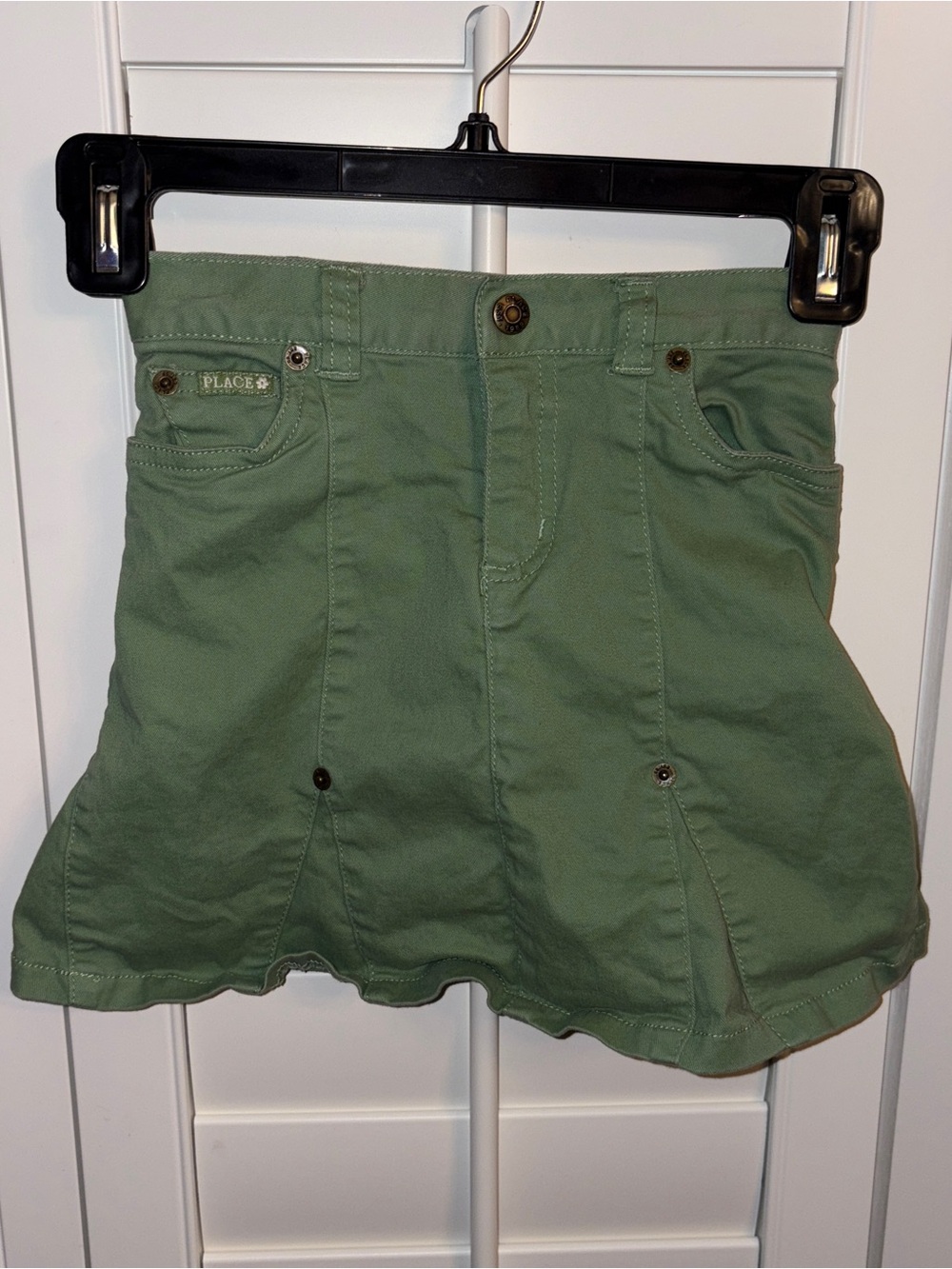 The Children's Place Olive Green Flared Skirt